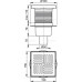 Сливной трап AlcaPlast APV6211 150 x 150/50 Сливной трап AlcaPlast APV6211 150 x 150/50