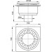 Сливной трап AlcaPlast APV16 150 x 150/50 Сливной трап AlcaPlast APV16 150 x 150/50