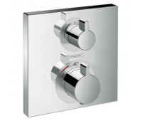 Термостат с запорным вентилем Hansgrohe Ecostat Square 15712000