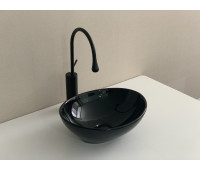 Черная глянцевая керамическая раковина Gid Nc920 Черная глянцевая керамическая раковина Gid Nc920