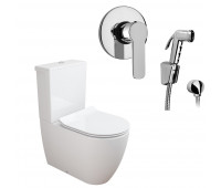 Комплект 3 в 1 NC444661arona: унитазкомпакт CORAL с сиденьем (микролифт) и гигиенический душ ARONA (PAINI, Италия) Комплект 3 в 1 NC444661arona: унитазкомпакт CORAL с сиденьем (микролифт) и гигиенический душ ARONA (PAINI, Италия)