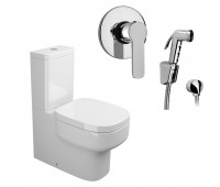 Комплект 3 в 1 NC222661arona: унитазкомпакт BE YOU с сиденьем (микролифт) и гигиенический душ ARONA (PAINI, Италия) Комплект 3 в 1 NC222661arona: унитазкомпакт BE YOU с сиденьем (микролифт) и гигиенический душ ARONA (PAINI, Италия)