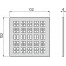 Alca Plast MPV015 Решетка для cливных трапов из нержавеющей стали 102×102 мм Alca Plast MPV015 Решетка для cливных трапов из нержавеющей стали 102×102 мм