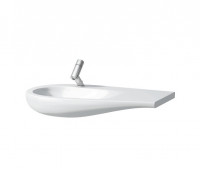 Alessi One Раковина-столешница 90х35 см , полочка справа, с отв. для смесителя, покрытие LCC Alessi One Раковина-столешница 90х35 см , полочка справа, с отв. для смесителя, покрытие LCC