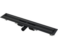 Alca Plast APZ101BLACK-550 Водоотводящий желоб с порогами для перфорированной решетки, черный-мат Alca Plast APZ101BLACK-550 Водоотводящий желоб с порогами для перфорированной решетки, черный-мат