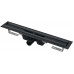 Alca Plast APZ1BLACK-950 Водоотводящий желоб с порогами для перфорированной решетки, черный-мат Alca Plast APZ1BLACK-950 Водоотводящий желоб с порогами для перфорированной решетки, черный-мат