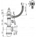 Alca Plast A444P-DN50/40 Сифон для мойки с нержавеющей решеткой DN70, гофропереливом и штуцером Alca Plast A444P-DN50/40 Сифон для мойки с нержавеющей решеткой DN70, гофропереливом и штуцером