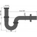 Alca Plast A4320BLACK Сифон для умывальника DN32, U-форма с накидной гайкой 5/4", черный-мат Alca Plast A4320BLACK Сифон для умывальника DN32, U-форма с накидной гайкой 5/4", черный-мат