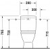 Duravit 0920100005 Starck 3 Бачок, для подключения снизу слева, смыв 6 л, к напольному унитазу
