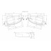 JOANNA 160x95 ванна Правая без ножек,белый,Сорт1/18шт Х JOANNA 160x95 ванна Правая без ножек,белый,Сорт1/18шт Х