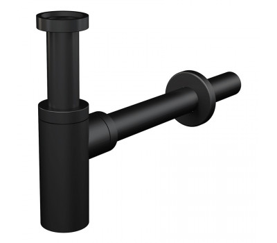 Alca Plast A400BLACK Сифон для умывальника DN32 DESIGN круглый, черный-мат Alca Plast A400BLACK Сифон для умывальника DN32 DESIGN круглый, черный-мат